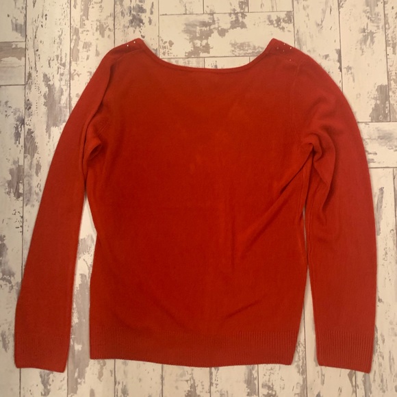 Christopher & Banks red rhinestone sweater - Picture 3 of 5